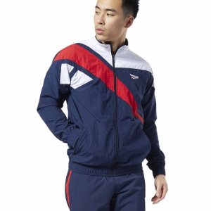 Reebok Classic Vector Track Jacke Herren - Navy - DE 593-LZC